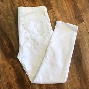 Just Black made in USA white ankle jeans